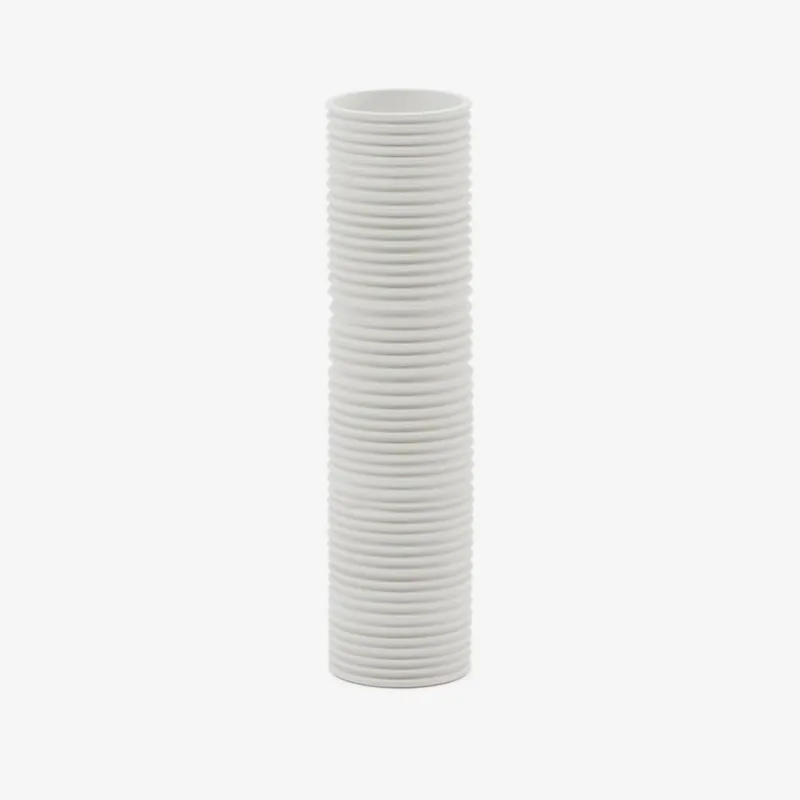 Jarrón Sibone de cerámica blanco - 11 cm en Blanco - Jarrones, Uruguay | Kavehome
