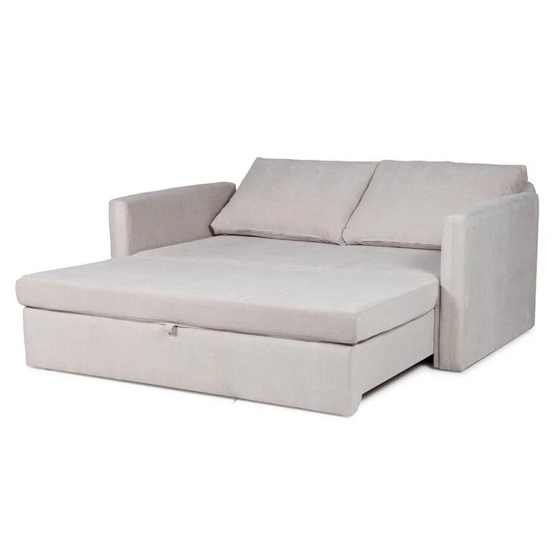 Sofá Cama Poliana - Tela Microfibra - Kruger 02-152 (Beige) en Beige - Sillones y sofás, Uruguay | NYR, vista 3