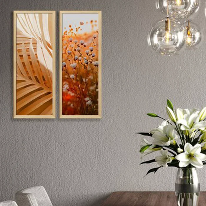 Set 2 Cuadros / Láminas decorativas Hojas y Plantas 4 - Decoración de pared, Uruguay | Alta Gracia Deco, vista 2