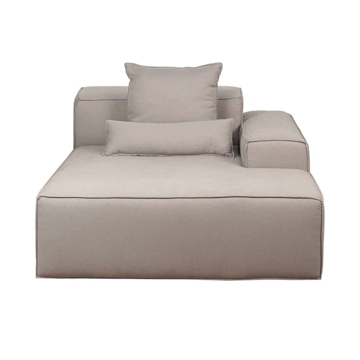Sofá Kai 1 Cuerpo Tela Gris Modular Chaise Con Brazo Derecho en Gris - Sillones y sofás, Uruguay | Divino, vista 2