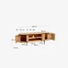 Mueble TV Licia 160 x 55 cm de madera maciza de mango en Madera natural - Muebles para TV, Uruguay | Kavehome, vista 7 de 7