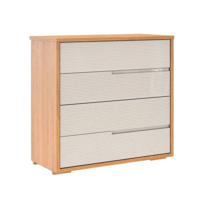 Cómoda 4 cajones - Nordik - Beige en Beige - Cómodas, Uruguay | Ecowood
