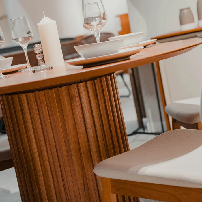 Mesa de Comedor - Redonda - Línea Nevada - Blanco en Blanco - Mesas de comedor, Uruguay | Ecowood, vista 3