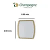 ESPEJO FRAME 90X90. ESPEJO PLATA LACA BRONCE en Cobre - Espejos, Uruguay | Champagne Home, vista 2 de 5