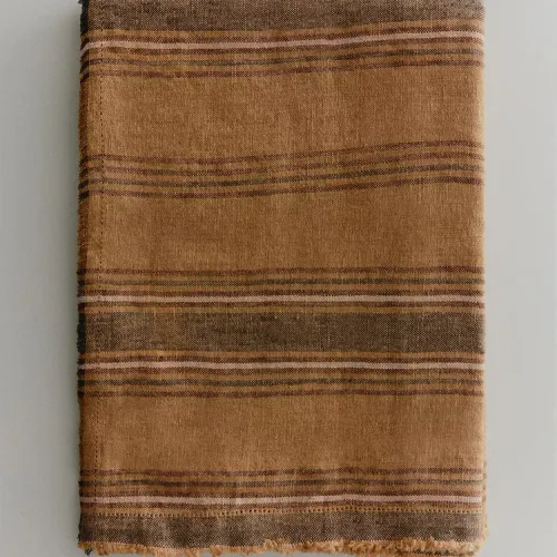 MANTA LINO RAYAS en Multicolor - Textiles, Uruguay | Zara Home