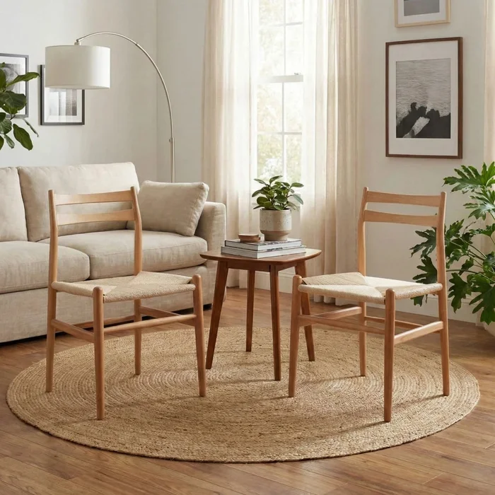Silla de Comedor Madera natural Beige Francia - Línea Serena en Beige - Sillas, Uruguay | Ecowood, vista 3