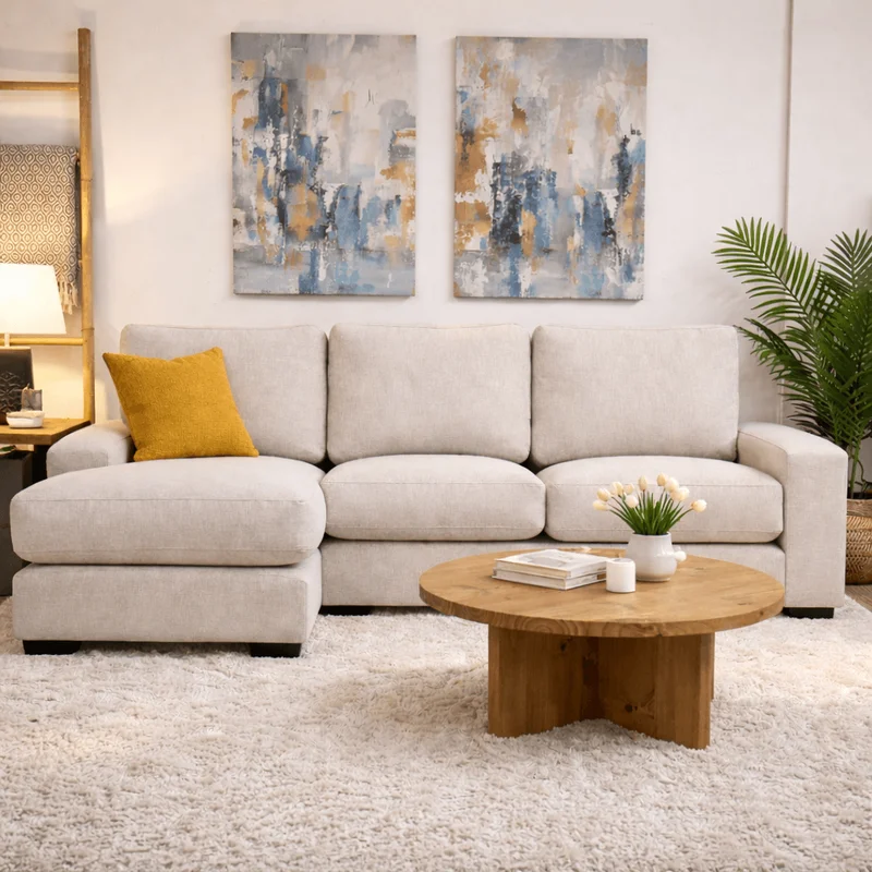 SOFÁ CON CHAISE MALLORCA - Sillones y sofás, Uruguay | Forum Design, vista 3