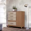 Comoda 4 Cajones 1 Puerta Con Patas 100% Mdp - Cómodas, Uruguay | Lais Muebles, vista 2 de 3