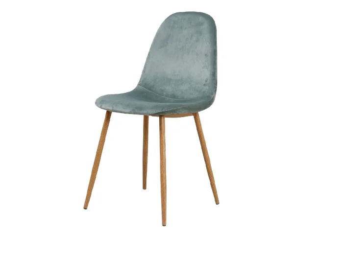 Silla LYNA en Tela - Aqua Velvet en Aqua Velvet - Sillas, Uruguay | Finkel, vista 2