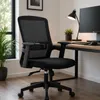 SILLA DE OFICINA RESPALDO MESH NEGRO MC099B - Escritorios y sillas de escritorio, Uruguay | Alfa Ventas, vista 3 de 3