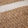 Alfombra Oriza de Yute Natural con Líneas Blancas - 230 x 160 cm - Textiles, Uruguay | Berna home, vista 2 de 2