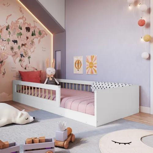 Cama Infantil Estilo Montessori Blanca - Dormitorio, Uruguay | RM Muebles y Deco