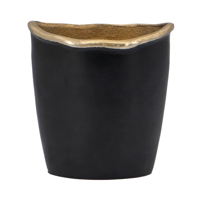 POTE METAL NEGRO en Negro - Jarrones, Uruguay | Sentido Jose Ignacio