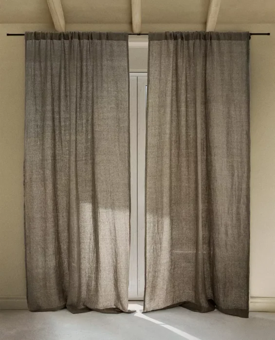 CORTINA LINO OPACIDAD MEDIA - Textiles, Uruguay | Zara Home