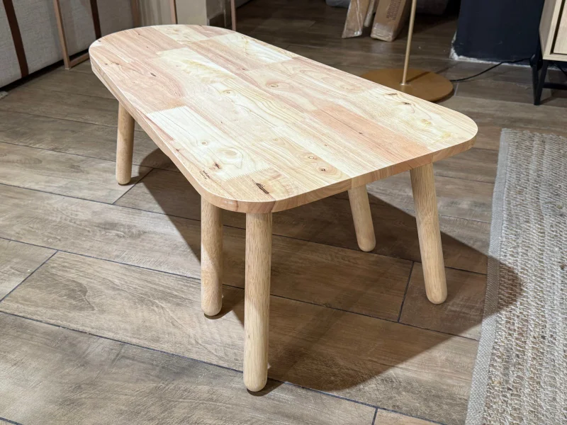 Mesa de Centro Montevideo - Madera de Caucho en Madera natural - Mesas de living, Uruguay | Berna Home, vista 10
