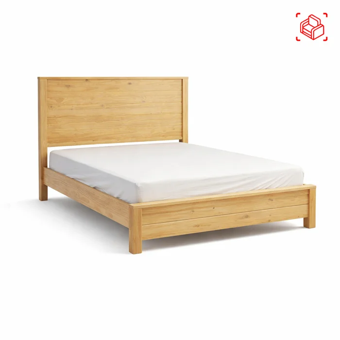 Cama King Madera Natural-beige Montauk en Madera natural - Dormitorio, Uruguay | Divino, vista 6