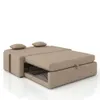 Sillón Sofá Cama Charlotte - Marrón Claro en Marrón - Sillones y sofás, Uruguay | Ecowood, vista 3 de 5