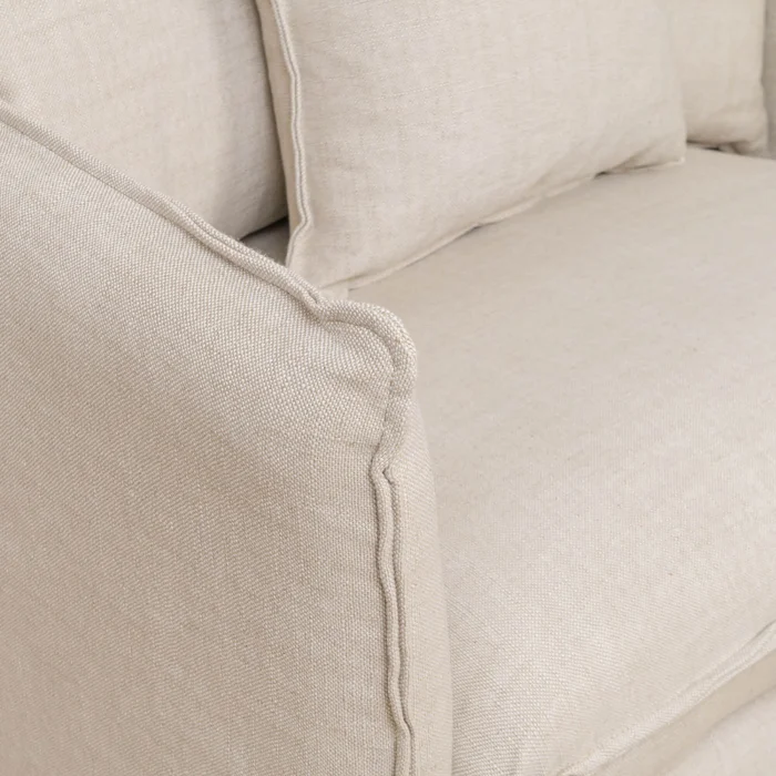 Loveseat Funda Desmontable 1 Cuerpo Tela-premium Natural-beige Bahama Natural en Beige - Sillones y sofás, Uruguay | Divino, vista 6