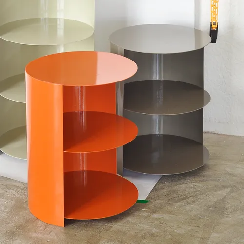 set M01 mini x2 — mesa cilindro en negro \/ negro - Mesas de luz, Uruguay | Funlo Project