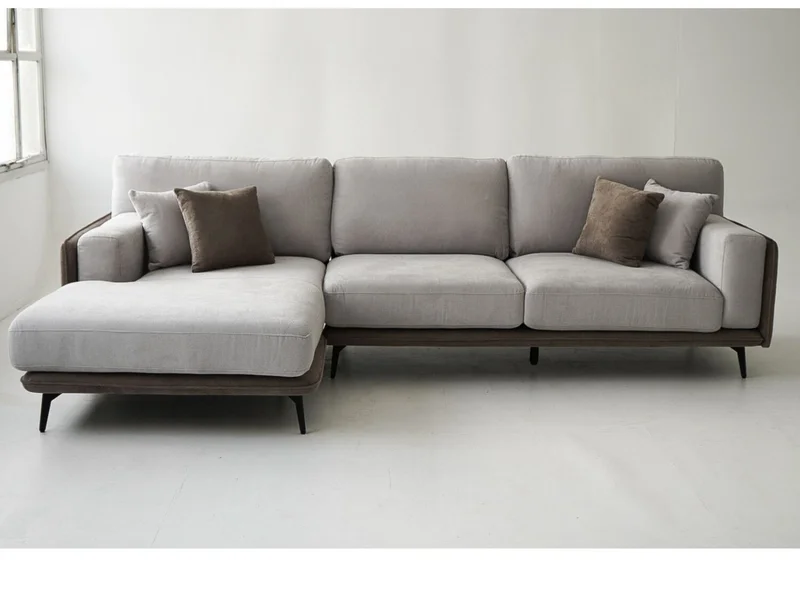Sofa con Chaise Longue DÚO - Beige en Beige - Sillones y sofás, Uruguay | Finkel, vista 5