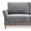 Sofá Amadeus - Tela Microfibra - 2 cuerpos - 2222 (Grafito) en Gris - Sillones y sofás, Uruguay | NYR, vista 6 de 8