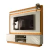 Rack con Panel Guararapes 215cm con kit Led MDF/MDP en Off-white - Muebles para TV, Uruguay | Balton, vista 9 de 12