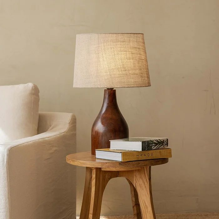 Lámpara de mesa Carla en Marrón - Lámparas de mesa, Uruguay | De Arcos
