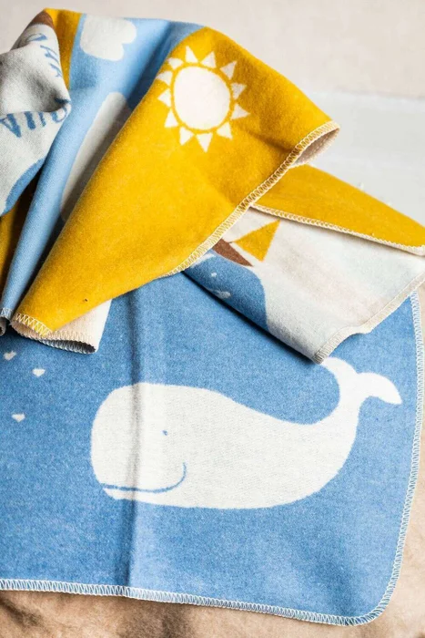 MANTA AUSTRIACA KIDS - BALLENA BLUE en Azul - Textiles, Uruguay | La Iberica, vista 3