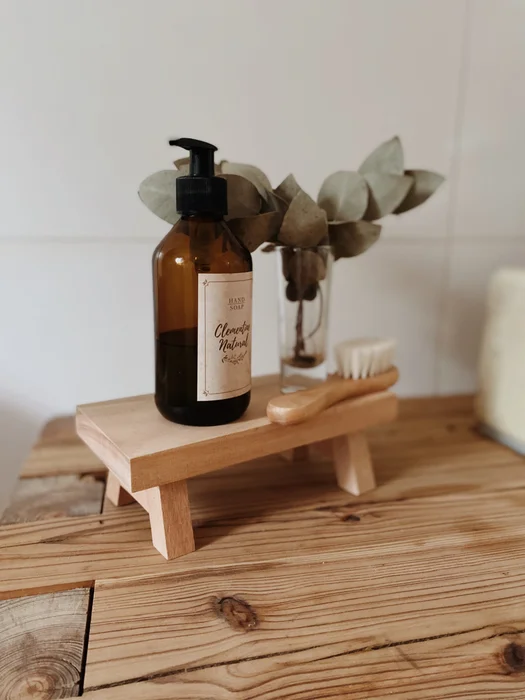 Banquito 4p de 20 cm en Madera natural - Decoración, Uruguay | Dreams On Time, vista 5