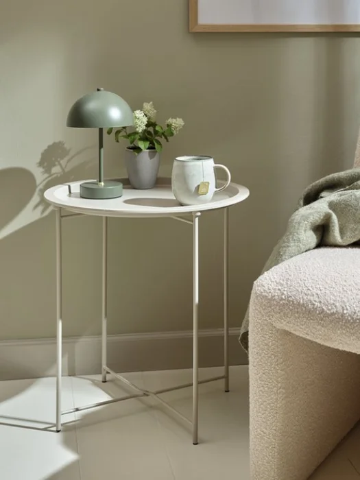Mesa auxiliar RANDERUP Ø47 arena claro en Beige - Mesas de arrimo, Uruguay | JYSK, vista 2