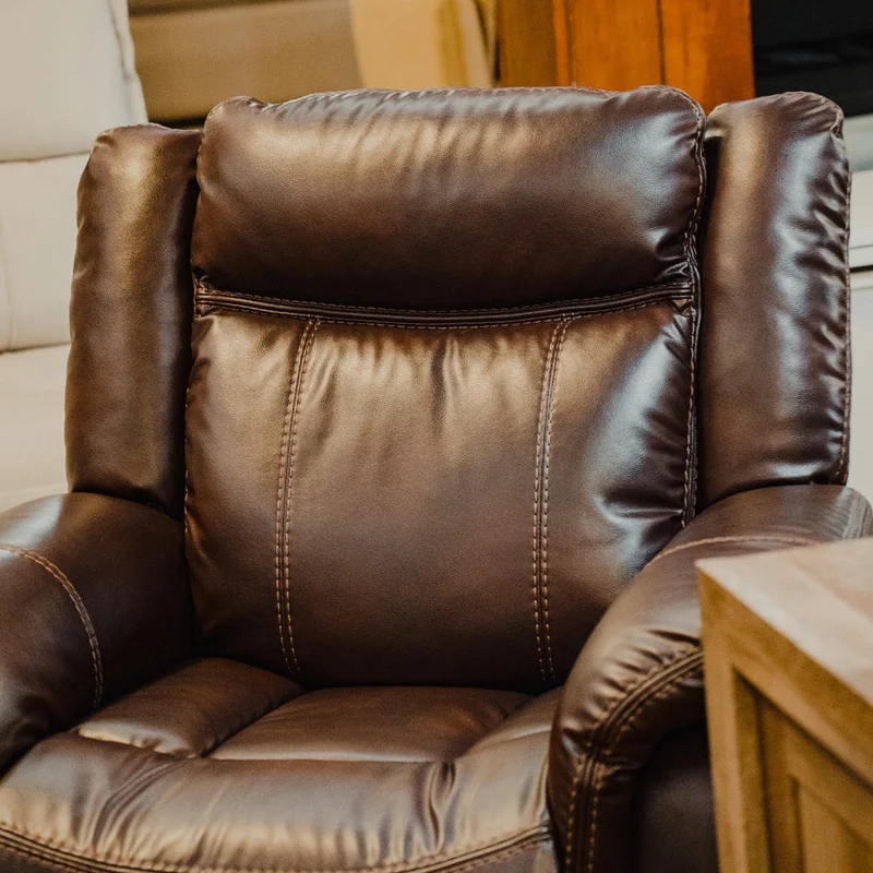 Sillón recliner Kingdom - 1 cuerpo en Marrón - Sillones y sofás, Uruguay | Ecowood, vista 4