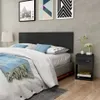 Respaldo de Sommier C/ 2 Mesas de Luz - MDP - NERO en Negro - Dormitorio, Uruguay | Mulata, vista 1 de 6