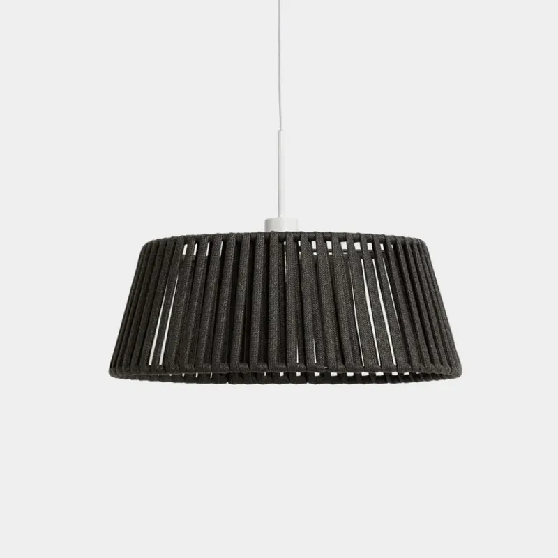 Pantalla para lámpara de techo Aldet de cuerda plana - negro Ø46 cm en Negro - Muebles para el exterior, Uruguay | Kavehome