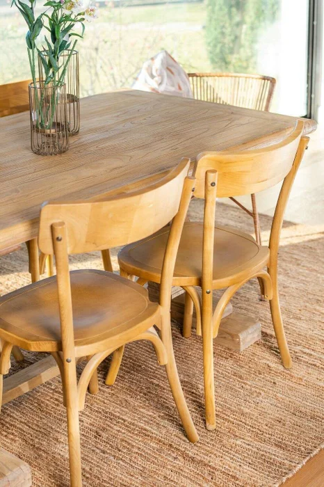 MESA COMEDOR DE OLMO ISABEL - 1.60 X 0.90 MTS en Madera natural - Mesas de comedor, Uruguay | La Iberica, vista 22