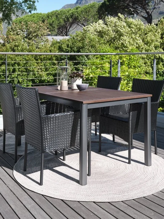 Mesa de jardín YTTRUP A90xAl150 madera dura en Madera natural, Uruguay | JYSK, vista 2