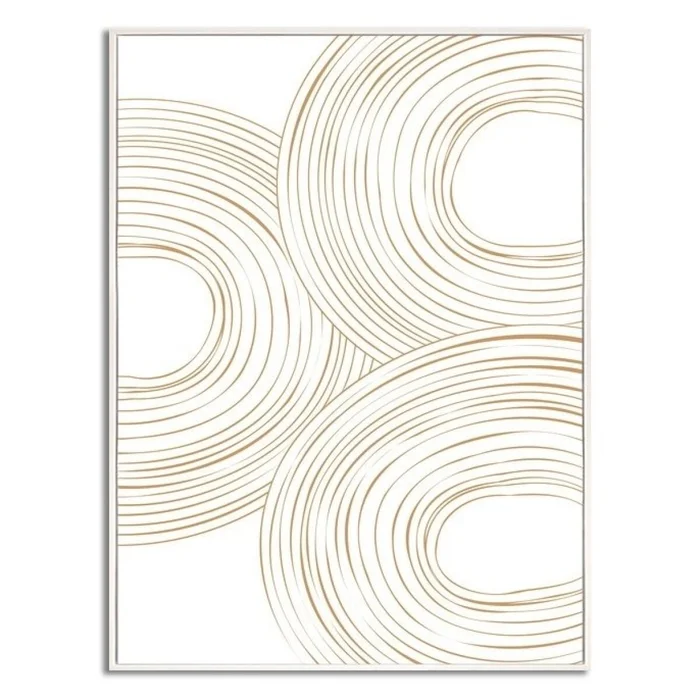 CUADRO CANVAS 30x40cm MARCO FIGURAS BEIGE 1 en Beige - Decoración de pared, Uruguay | Decohogar