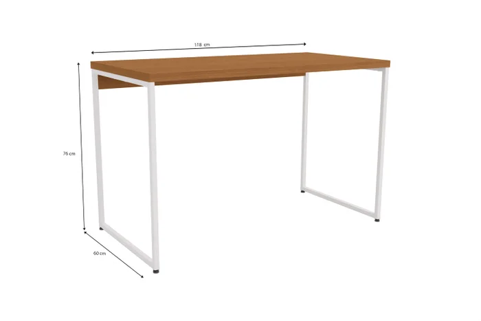 Mesa Escritorio 118cm Linea Industrial Hierro en Negro - Bibliotecas, Uruguay | Balton, vista 8