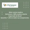 MESA RATONA - MADERA Y METAL - ROBLE BLANCO Y GRIS en Blanco - Mesas de living, Uruguay | Champagne Home, vista 3 de 4