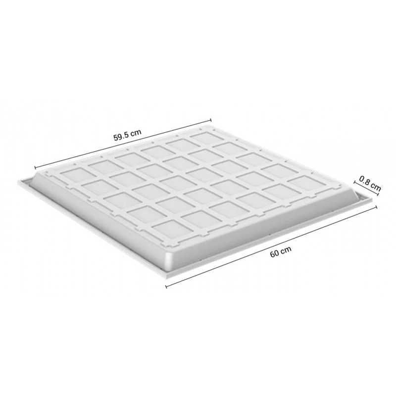 Panel LED Backlit 40W 60X60CM Luz Cálida en Blanco - Lámparas colgantes, Uruguay | Serlux, vista 5