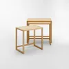 MESA AUXILIAR THE THREE MARRÓN SET x 3 - Mesas de comedor, Uruguay | Viasono, vista 4 de 5