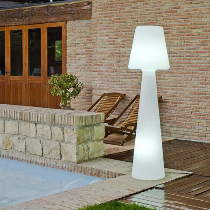 Luminaria de Pie Exterior Linz 1 en Blanco - Lámparas de pie, Uruguay | Serlux, vista 6