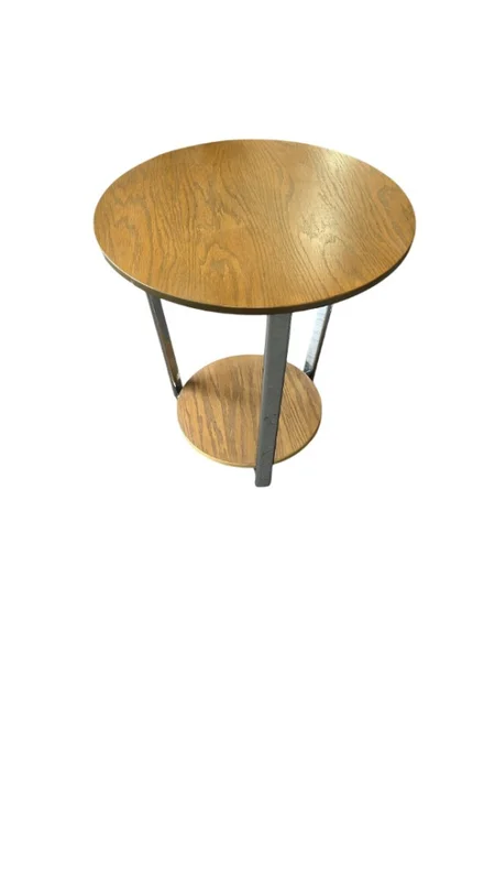 Mesa lateral redonda - PRODUCTO CON DETALLES - en Madera natural - Mesas de living, Uruguay | Champagne Home, vista 3