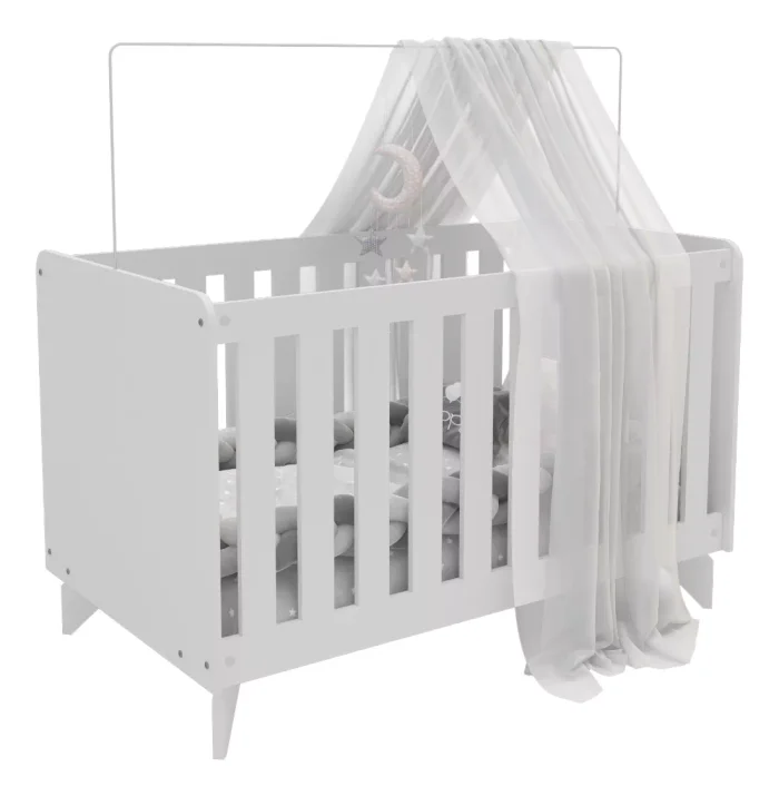 Cuna Transformable en Blanco, Uruguay | RM Muebles y Deco, vista 2