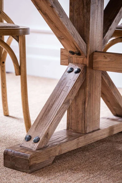MESA COMEDOR EXTENSIBLE - 2.00 A 2.80 MTS - OLMO en Madera natural - Mesas de comedor, Uruguay | La Iberica, vista 7