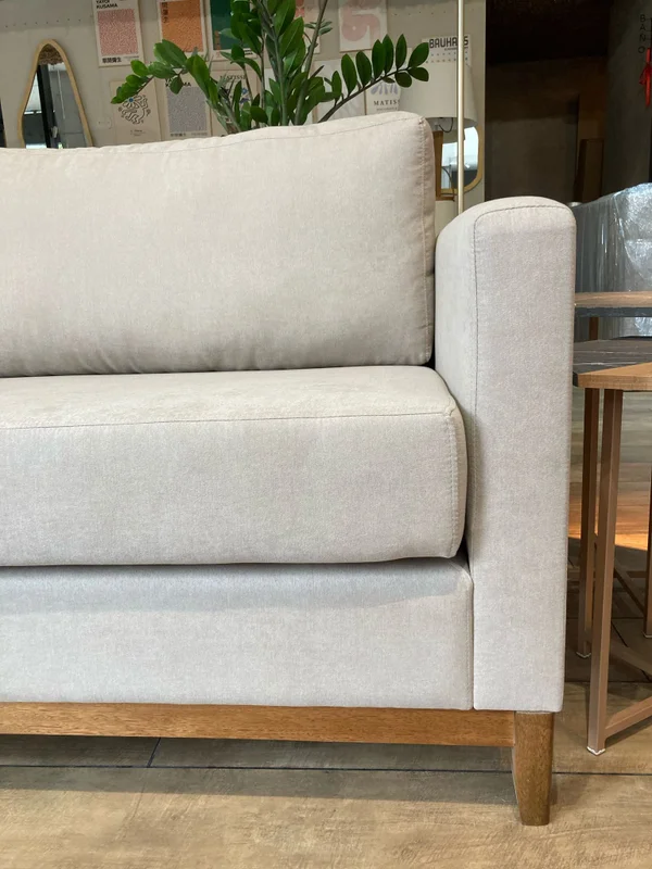 Sofá Felini 3 Cuerpos (200 cm) – Beige Aqua Block en Beige - Sillones y sofás, Uruguay | Berna Home, vista 4