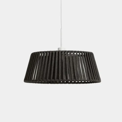 Pantalla para lámpara de techo Aldet de cuerda plana - negro Ø46 cm en Negro - Muebles para el exterior, Uruguay | Kavehome