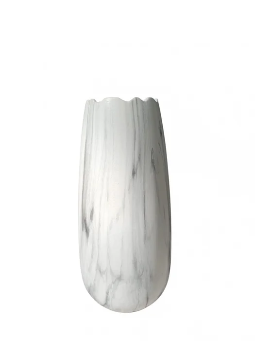 FLORERO MARMOLADO BLANCO Y GRIS en Blanco - Jarrones, Uruguay | Champagne Home