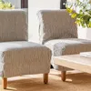SILLA SOHO - LINO RAYAS GRIS OSCURO en Multicolor - Butacas, banquetas y puffs, Uruguay | La Iberica, vista 1 de 2