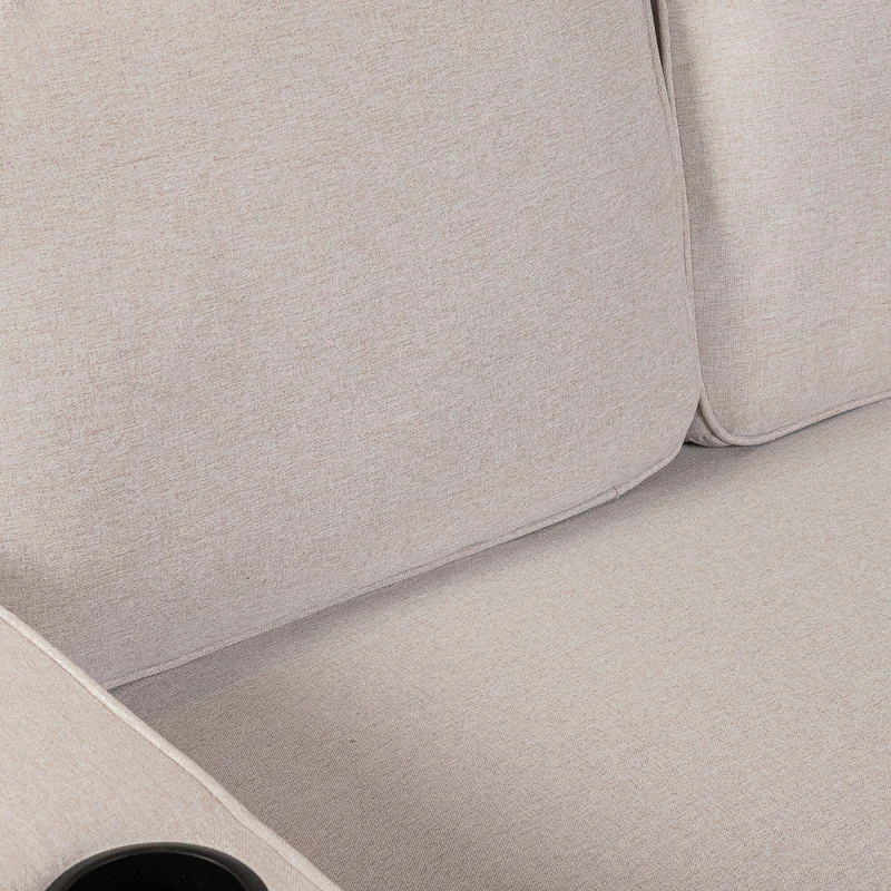 Sofá Cama 2 Cuerpos Tela Natural-beige Miley Beige en Beige - Sillones y sofás, Uruguay | Divino, vista 9