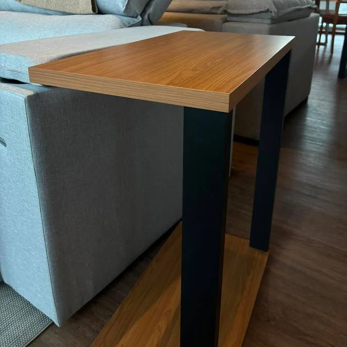 Mesa Auxiliar Lateral Industrial 100% MDF - Linea Factory en Madera natural - Mesas de living, Uruguay | Balton, vista 4